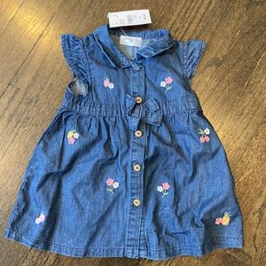 Mayoral baby girls denim dress